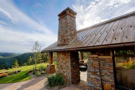 ruatic metal house|rustic metal roof exterior home.